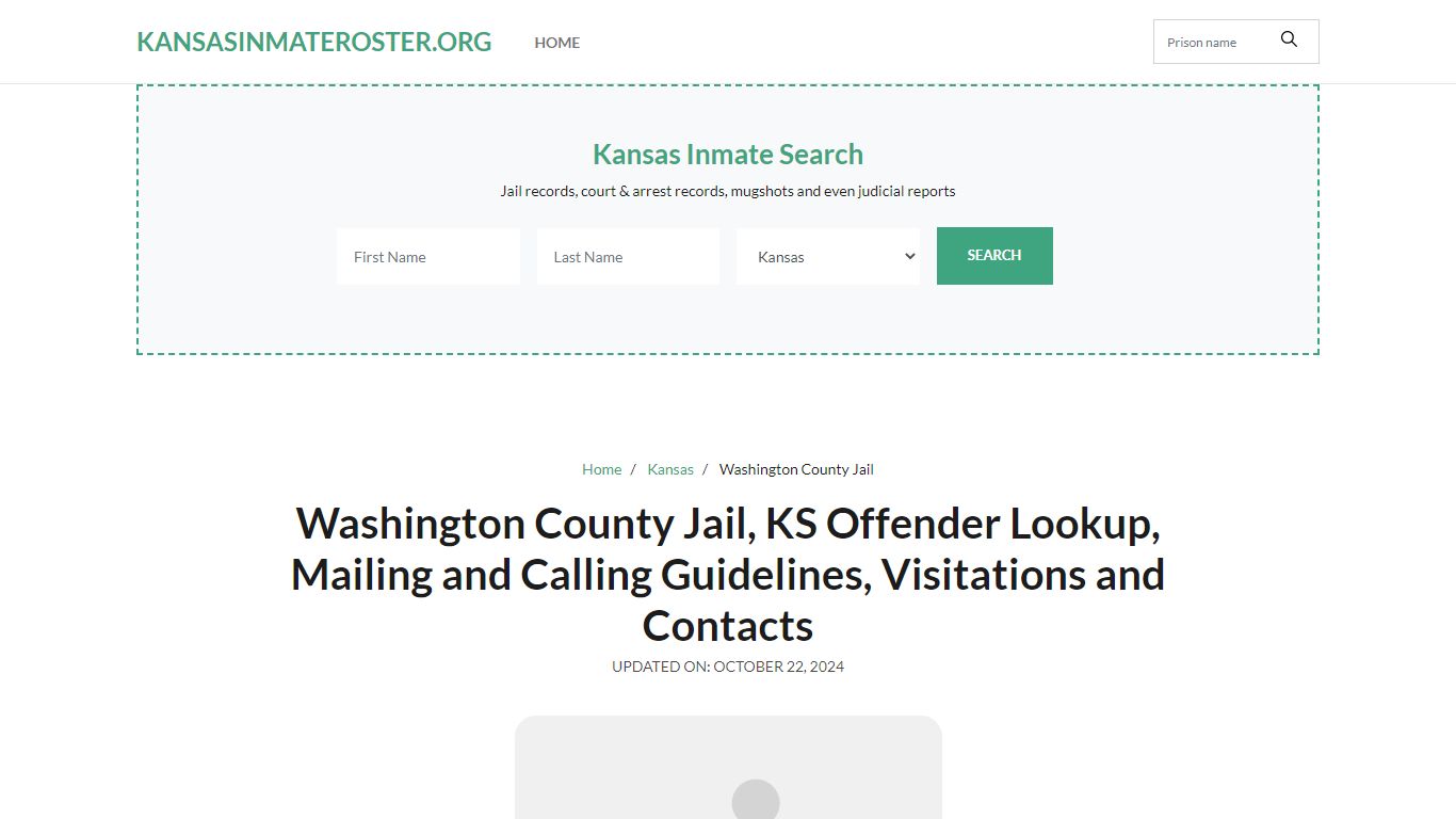 Washington County Jail, KS: Inmate Search Options, Visitations, Contacts